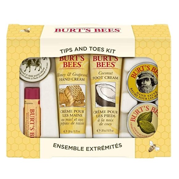 Burt's Bees Tips & Toes Gift Set of 6 Products for Hands and Feet